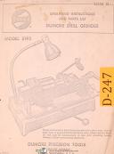 Dumore Series 21, 8192 Drill grinder, Operating Instructions & Parts LIst Manual
